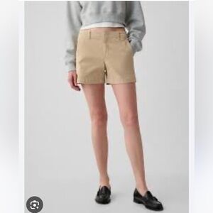 American Apparel Highrise Beige Khaki Shorts